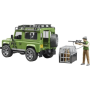 Hračka Bruder - Kombi Land Rover Defender s lesníkom a psom