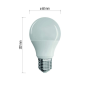 LED žiarovka Classic A60 6W E27 teplá biela ZQ5120