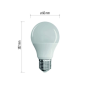 LED žiarovka Classic A60 9W E27 studená biela ZQ5142