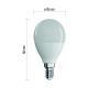 LED žiarovka Classic Mini Globe 8W E14 neutrálna biela ZQ1231