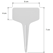 Etiketa plastová č.7 - 6 x 4 x 7 cm, KA2, 1 ks