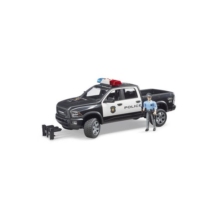 Hračka Bruder - Policajné vozidlo RAM 2500 s policajtom
