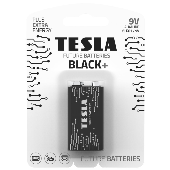 TESLA Batéria 6LR61 BLACK+, 9V  1 ks, alkalická