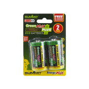 Batéria D (R20, veľký monočlánok) - 1,5V  2 ks, GREEN MAX Energy PLUS