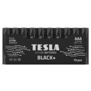 Batéria AAA BLACK+, 1,5V  10 ks, alkalické (LR03, mikrotužkové), TESLA