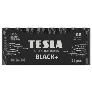 Batéria AA BLACK+, 1,5V  24 ks, alkalické (LR6, tužkové), TESLA