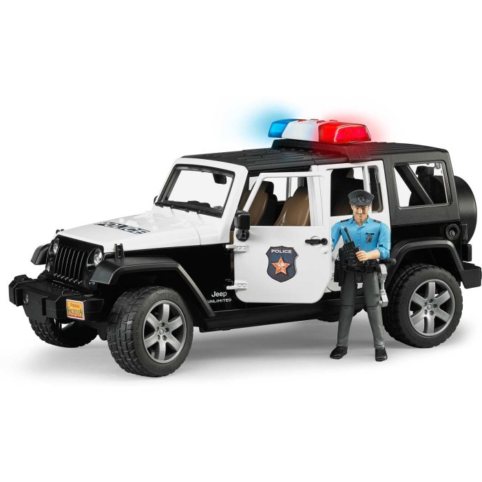 Hračka Bruder - Policajné auto Jeep Rubicon