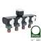 WL-3033 rozdelovač 4x ventil - adaptér Standard - red. 1" - 3/4" VNZ
