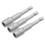 Bit nástrčný, 3 ks, 10 mm, magnetický, TOLSEN