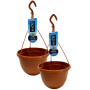 Závesný kvetináč s hákom EMMA 23 cm, terracotta