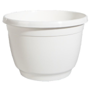 Závesný kvetináč s hákom ANNA 23 cm, biely