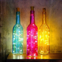Zátka do fľaše s 15 LED žiarovkami