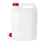 Kanister na pitnú vodu 20 l s ventilom - ICS M82220R; biely