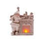 Dekorácia MagicHome Vianoce, Santa pri krbe, 12 LED