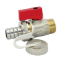 Guľový ventil vypúšťací malý KE-271S DN20 M/M, 3/4"