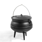 Hrniec s pokrievkou liatinový na oheň 9,0 l - AFRIKA; natural, ccc