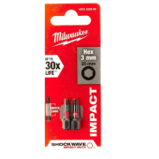 Skrutkovací bit ShW Hex 3 x 25 mm, 2 ks, Milwaukee