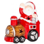 Dekorácia MagicHome Vianoce, Santa s vláčikom, LED