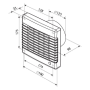 Ventilátor elektrický axiálny - VENTS125MAV; 22 W