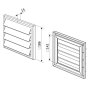 Mriežka ventilačná MV120J-125x125