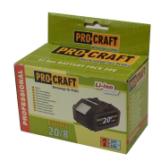 Akumulátor PROCRAFT - 20 V; 8 Ah; Li-ion - Procraft 20/8