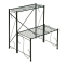 Schody na kvety, 2 police 60 x 60,5 x 75,5 cm, tmavozelené, ccc