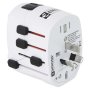 Cestovný adaptér 1.103200 biely (Európan v zahraničí), P0056
