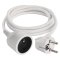 Kábel predlžovací 1,0 mm² - 1 zásuvka; 1,5 m; PVC; biely P0111