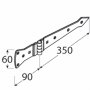 ZABP 350 Dekoračný vratový Záves 350 x 2,5 mm