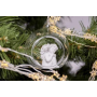 Dekorácia závesný anjel, polyresin, 10 cm,