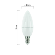 LED žiarovka Classic Candle 8 W E14 neutrálna biela ZQ3231