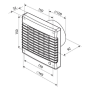 Ventilátor elektrický axiálny - VENTS 100MAV; 18 W