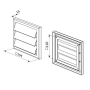 Mriežka ventilačná MV100J-100x100
