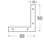 NA5 - Rohovník 50 x 50 x 10 x 2,0 mm