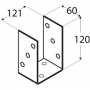 PSO 120 Pätka stĺpiku 121x120x60 mm