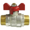 Guľový ventil motýľ KE-250-DN20 M/M, 3/4"