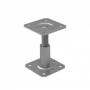 PR 130/130 Nastaviteľná pätka stĺpiku 130x130x100-150 mm M20