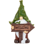 Trpaslík Welcome so solárnym svetlom, 31,5 cm