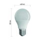 LED žiarovka Classic A60 6 W E27 teplá biela ZQ5120