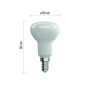 LED žiarovka Classic R50 6 W E14 teplá biela ZQ7220