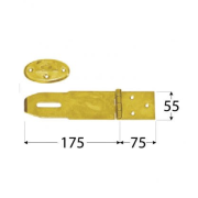 ZZK 75 Záves zamykací krytý 250 x 55 x 2,0 mm