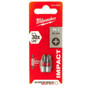 Skrutkovací bit ShW PH3 x 25 mm, 2 ks, Milwaukee