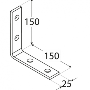KW7 - Uholník úzky 150 x 150 x 25 x 5,0 mm