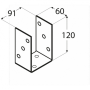 PSO 90 Pätka stĺpiku 91 x 120 x 60 x 4 mm