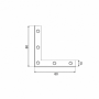 NA 60 Rohovník 60 x 60 x 10 x 2.0 mm