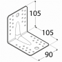 KPL2 - Uholník s prelisom 105 x 105 x 90 x 2,0 mm