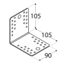 KL5 - Uholník spojovací 105 x 105 x 90 x 2,5 mm