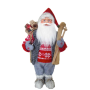 Dekorácia MagicHome Vianoce, Santa stojaci, s lyžami, 60 cm