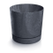 Kvetináč s miskou UH o128 mm TUBO P BETON EFFECT antracit, v 128 mm