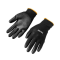 Ochranné rukavice potiahnuté polyuretánom (čierne), 9(L), TOLSEN